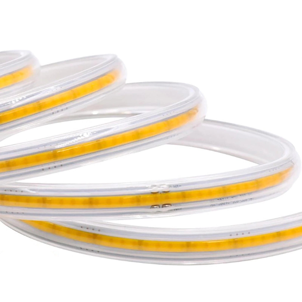 Striscia LED Flessibile LINEAR COB 230V IP65 Lama di Luce Continua 10W/m per Esterni 932lm/m BOBINA 100 metri 4000K