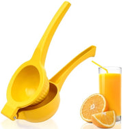 Centrifuga a Mano per Succo di Arancia - Succo di Frutta - Compatta e Portatile - Gialla - Accessori per la Cucina - Per Frutta a Polpa e Altre Frutta
