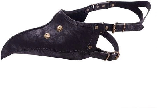 Maschera per insetti con naso lungo - Steampunk - Nero - Cintura regolabile - Pelle artificiale - Comoda e duratura - Maschera per insetti 

Nota: Ho mantenuto il modello Steampunk che sembra essere un design piuttosto che una marca.