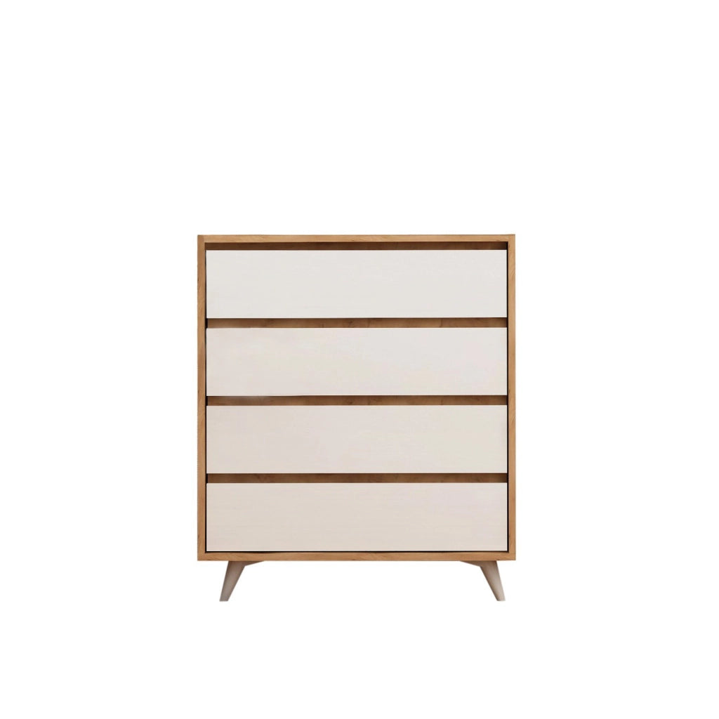 Cassettiera in legno "Suvera" - 70 x 40 x 86 cm - Beige