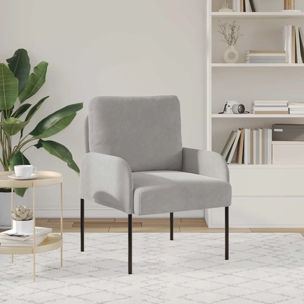 Divani con cuscino 55cm Grigio chiaro Legno compensato