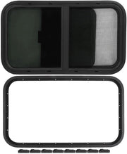 Finestra per Caravan 700 x 400 mm - Vetrata di Ricambio - Protezione dagli Insetti - Lega di Alluminio - Adatta per Camper - Installazione Verticale/Orizzontale - Finestra per Camper