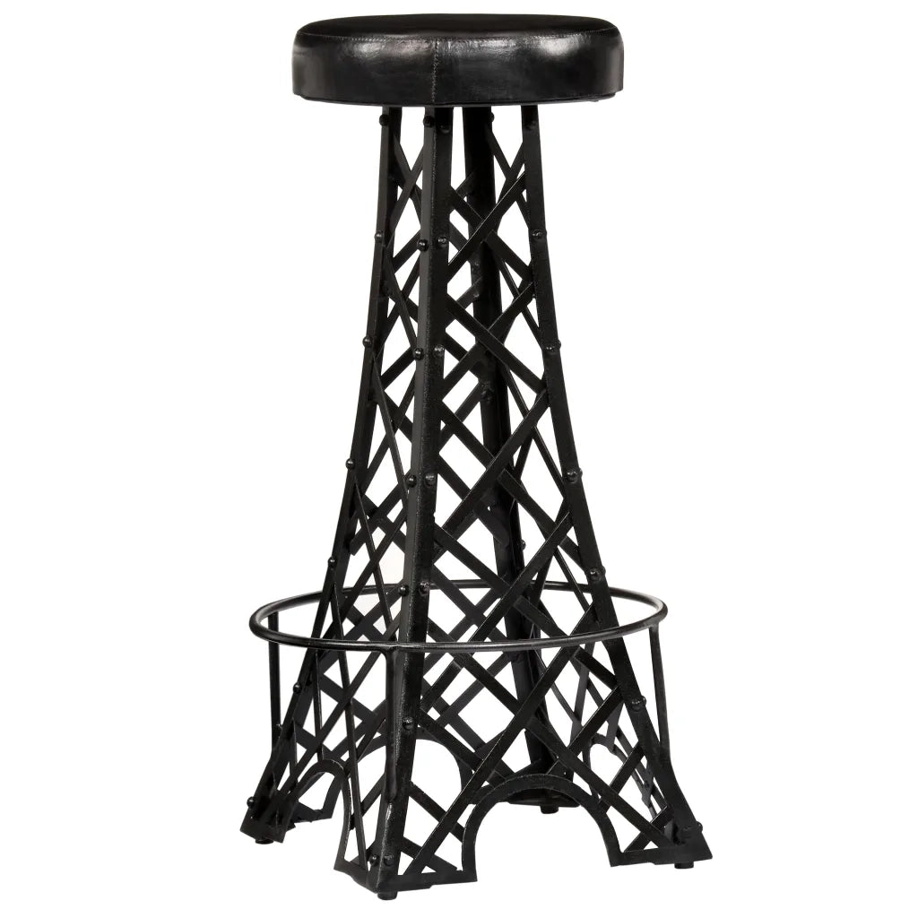 Sgabelli da Bar 2 pz in Vera Pelle 247660