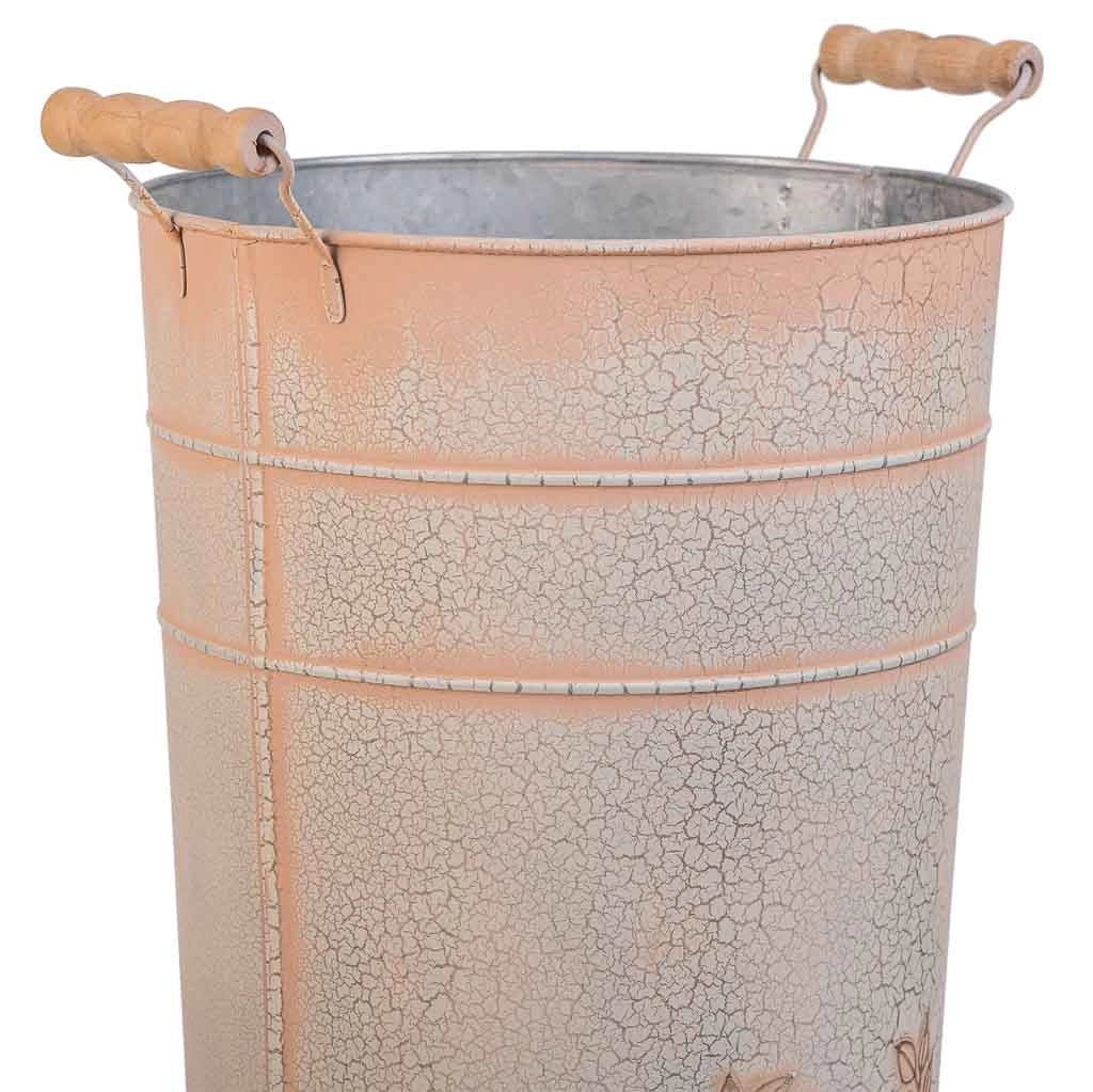 Portaombrelli tondo in metallo rosa d23,5x50h b:18