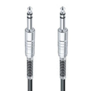 Trade Shop - Cavo Collegamento Con 2 Jack Da 6.5mm 20 Mt Cavo Microfono Audio Stereo Jjack-10 -