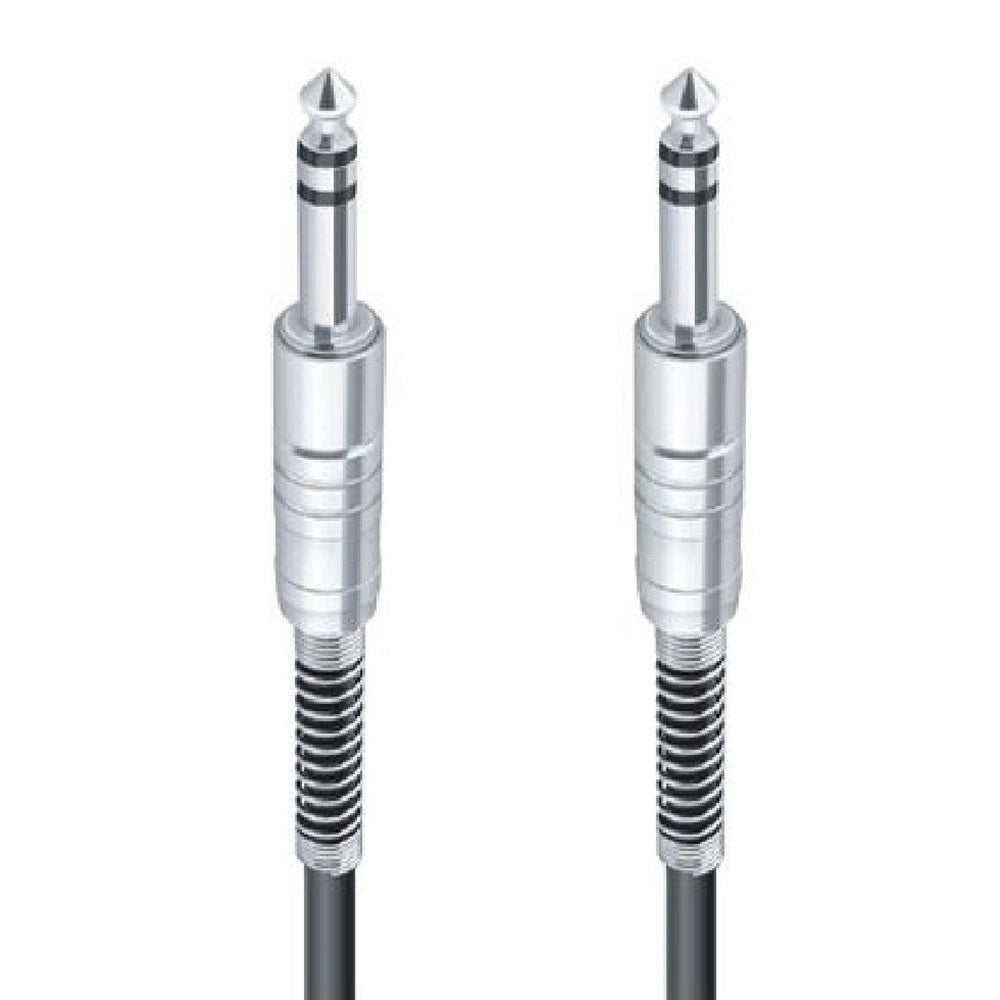 Trade Shop - Cavo Collegamento Con 2 Jack Da 6.5mm 20 Mt Cavo Microfono Audio Stereo Jjack-10 -