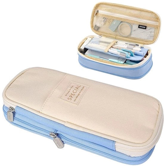 Etui per ragazze e adolescenti, portafoglio carino, portafoglio con grande capacità, portafoglio in materiale duraturo, portafoglio con chiusura a righello, borsa perfetta per la scuola e l'ufficio.