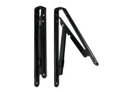MENSOLE PIEGHEVOLI NERE- - mm.400x400 colore nero - 2 pezzi