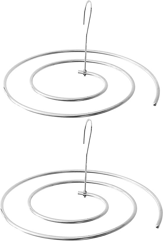 Hanger a spirale per lenzuola, coperte, copriletto, tovaglie, coperture per divano, coperte per tavolo, sciarpe, cappucci in acciaio inossidabile 304, pacchetto 2.