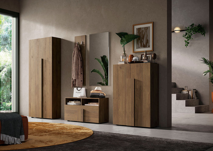 Mobile Multiuso 2 Ante con 5 Ripiani 78x37x116 cm Jupiter Mercure