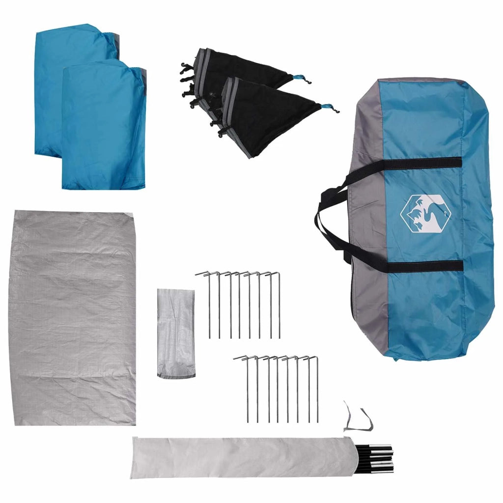 Tenda familiare con telo da pioggia resistente all'acqua Blu 42042243