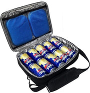 Koelbox per slancio per 10 bottiglie - con 2 confezioni di ghiaccio gratuite - ideale per trasportare birra in zaino