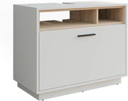 Mobiletto Beatrice, Bianco/Sonoma, 80 x 64 cm con cassetto