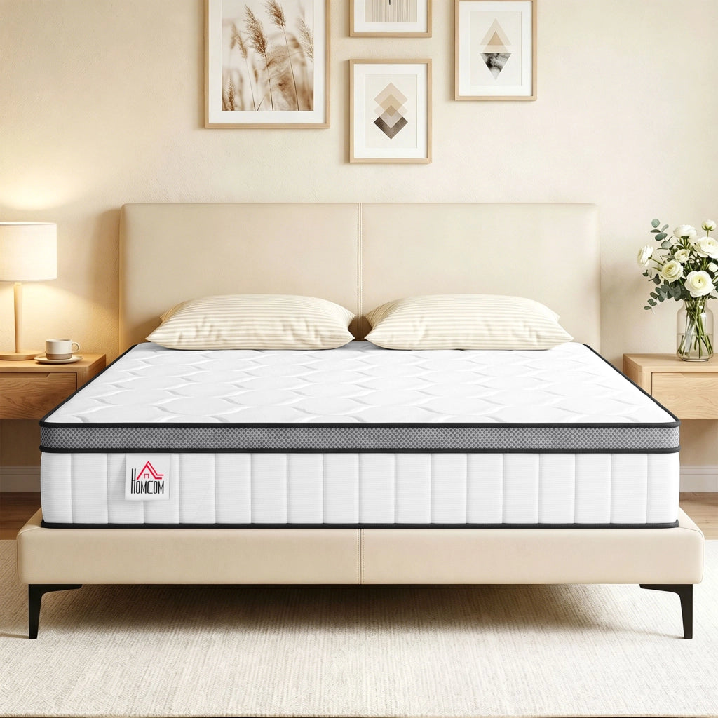 Materasso a molle ensachate 7 zone con memory gel ¨C Xylo ¨C 140x190 cm 20 cm spessore