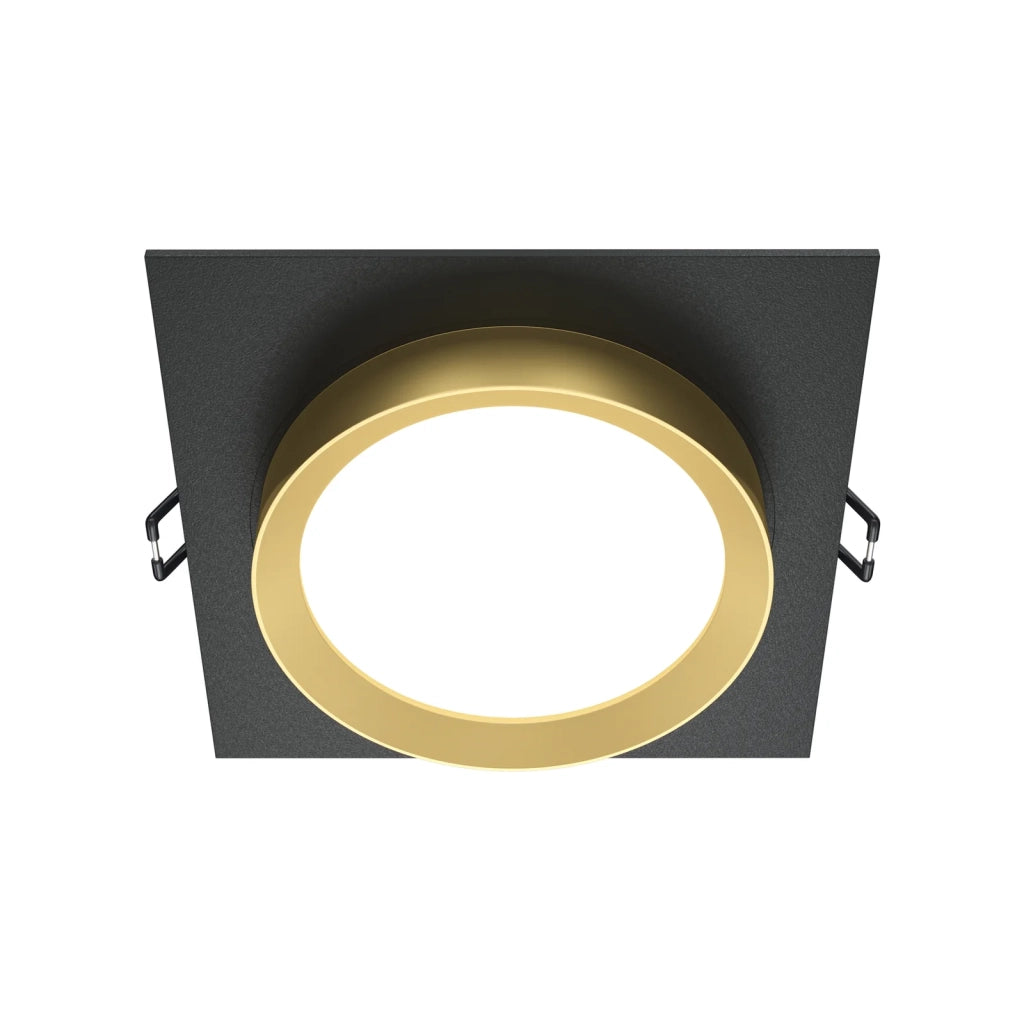 Maytoni Lampada da incasso Hoop 1 luce GX53 nero alluminio