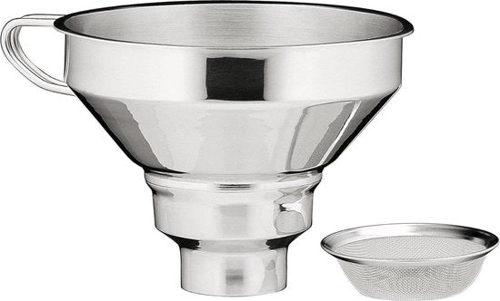 Colapasta con foro di filtraggio - argento - utile aiuto in cucina