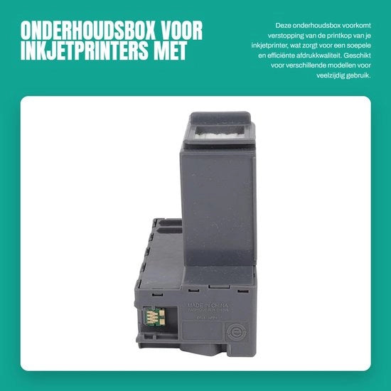 Box di manutenzione con materiale ABS - Prevenzione ostruzione - Adatto per ET-3700/ET-3750/ET-4750/WF-2860/WF-2865/XP-5100 - Ecologico - Garantisce prestazioni di stampa fluide
