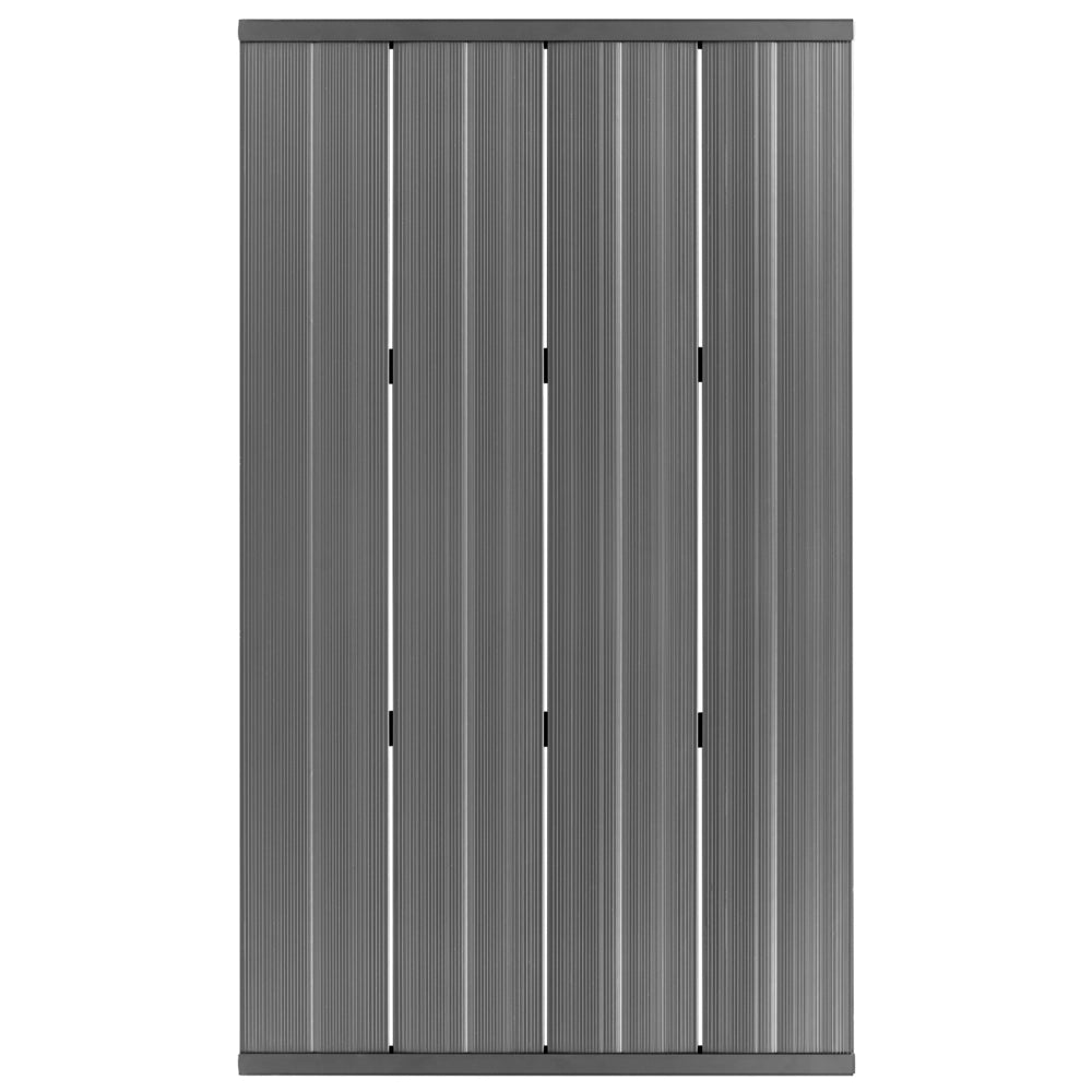 Doccia da giardino a pavimento in PVC nero design moderno