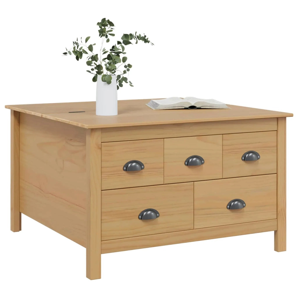 Tavolino da salotto HILL Marrone miele 79,5 x 79,5 x 49 cm 42025040