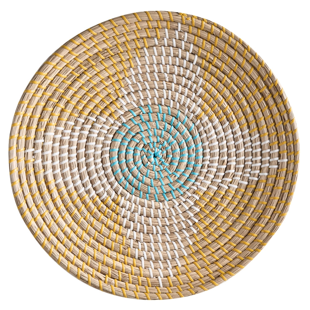 Set di 6 decorazioni in alghe naturali con decorazioni da parete in stile africano