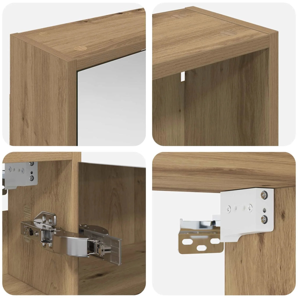 Set di Armadi da Bagno con lo scaffale 3 pcs 126 x 16 x 62.5 cm 3403831