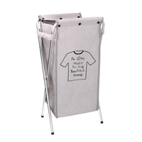 Cesto Portabiancheria in tessuto sacco grigio pieghevole cm 29x33,5xh66