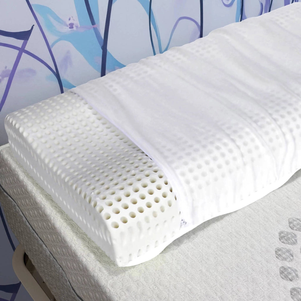 Talamo Italia Cuscino per Origano, 100% Made in Itala, Guanciale sfoderabile Ortocervicale, in Memory Foam forato, Anallergico e Traspirante, 70x41xh11,5 cm.