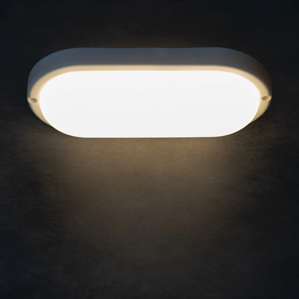Plafoniera ermetica TOLU C LED 12W 4000K IP54 bianca