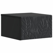 Tavolino da Parete Laterale Nero 34,5 x 33 x 20 cm