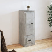 Credenza-Buffet-Armadio da cucina Grigio Cemento 36x35,5x103,5 cm in Legno Multistrato