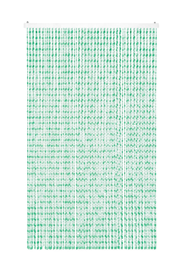 Tenda Antimosche per Porta Finestra A Pannello Con Telaio In PVC, In più Colori, Moschiera con Corde a Perline per Esterno Interno Fili a Caduta Verde - 100 x 220 Cm