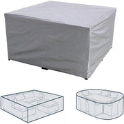 Sedia esterna rettangolare/quadrata in poliestere, impermeabile, impermeabile all'acqua, anti-UV, resistente allo sforzo, protezione per esterni, terrazza, divano, dimensioni: 115 x 115 x 70 cm