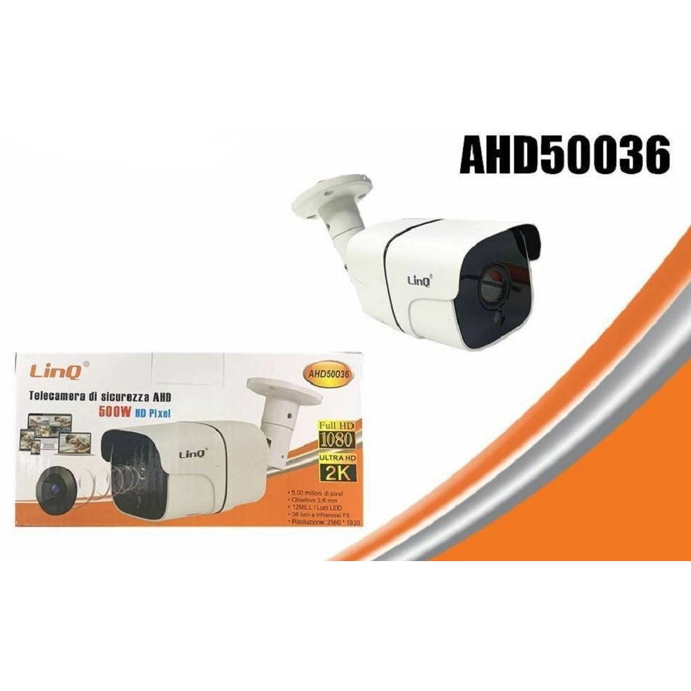 Trade Shop - Telecamera Di Sicurezza Per Dvr Ahd Visione Notturna 3.6mm 500w 1080p Ahd50036 -