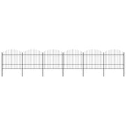 Recinzione Giardino Punta Lancia (1,5-1,75)x10,2m Acciaio Nera cod mxl 19127