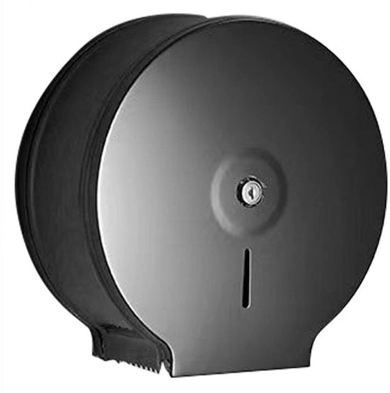 Dispensatore di Carta igienica in Acciaio Inossidabile - Jumbo Dispenser - Montaggio a Parete - Asciugamani in Carta - Antiscivolo - 25x26x11,5 cm - Dispensatore di Carta igienica