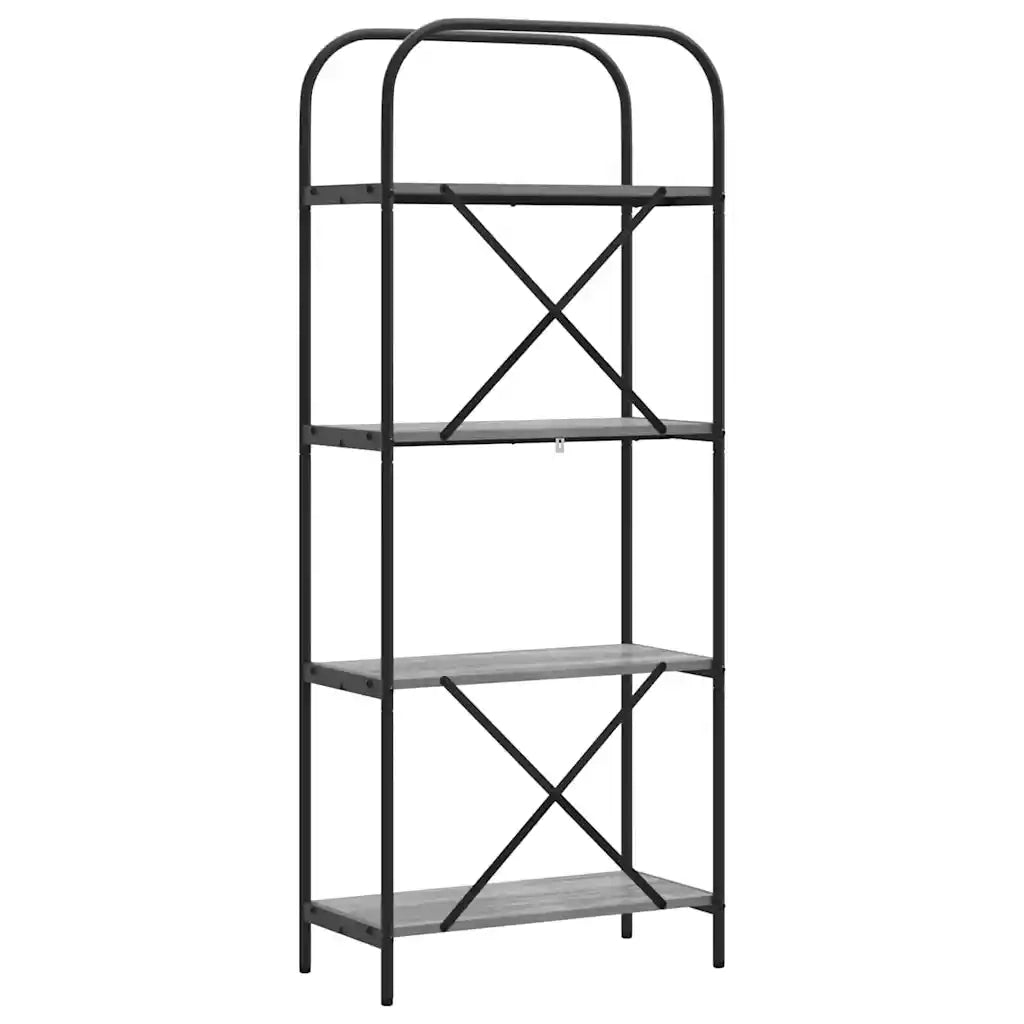 Libreria Grigio Sonoma 60 x 30 x 146 cm Legno multistrato 879860