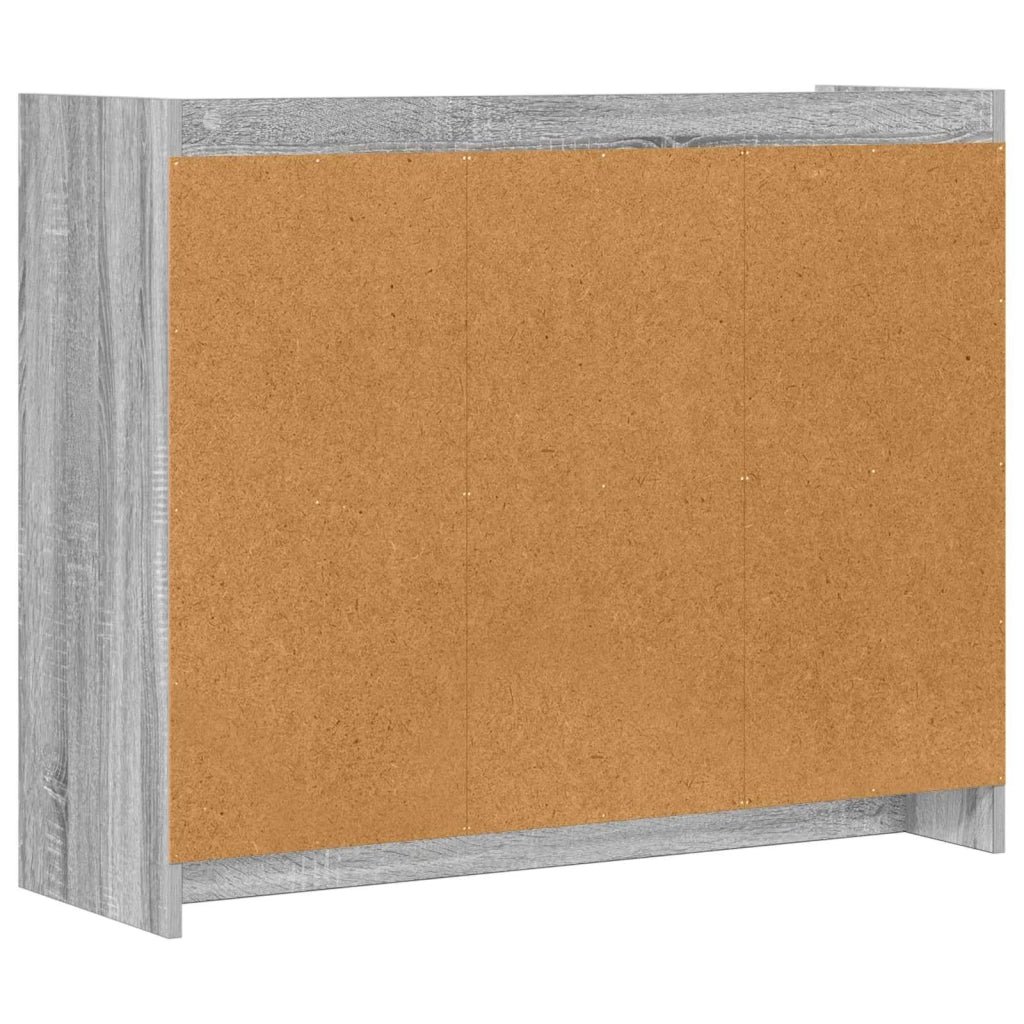 Credenza Sonoma grigio 98,5 x 33 x 80 cm Legno ingegnerizzato 8011128