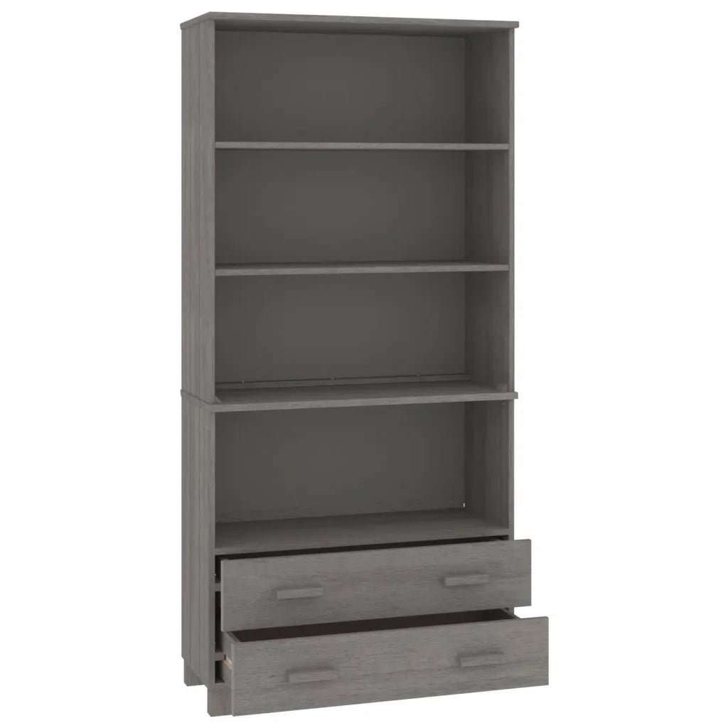 Credenza | Madia | Buffet da pranzo | Armadio da pranzo HAMAR in Legno Massello di Pino Grigio Chiaro