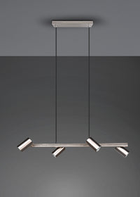 Lampada a Sospensione da Interno Attacco GU10 in Metallo Nickel Opaco