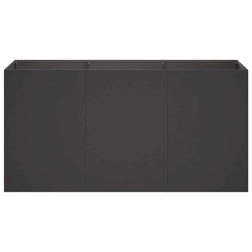 Vaso da giardino Nero 120 x 40 x 60 cm 8005890