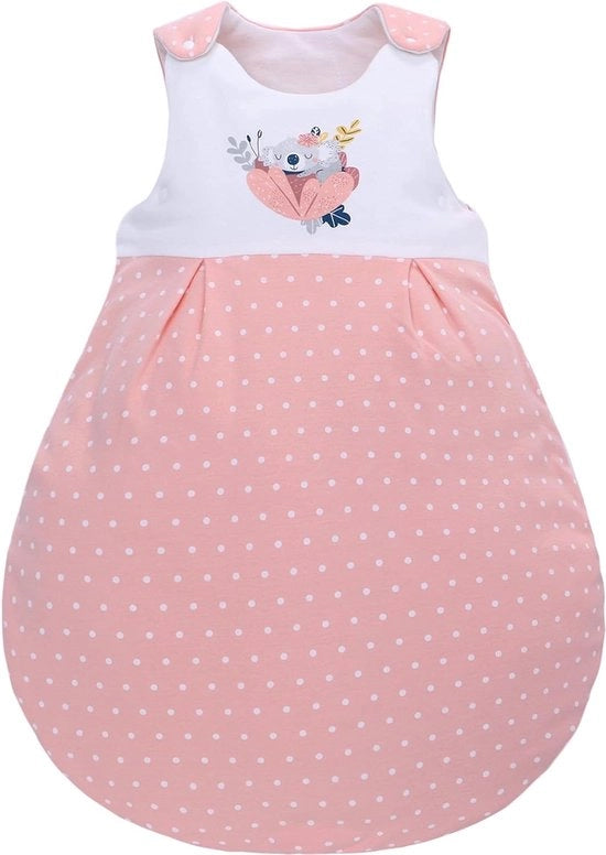 Sacco da letto per bambini, 2,5 TOG sacco da letto per bambini invernale, 100% cotone, sacco da letto per bambini per tutto l'anno, per bambini maschi e femmine, neonati, 3-6 mesi (stippi, Large)