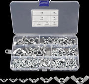 Assortimento kit di viti a vela - acciaio inossidabile - M3 M4 M5 M6 M8 M10 M12 - attrezzi da fai da te - viti a vela - 100 pezzi argento.