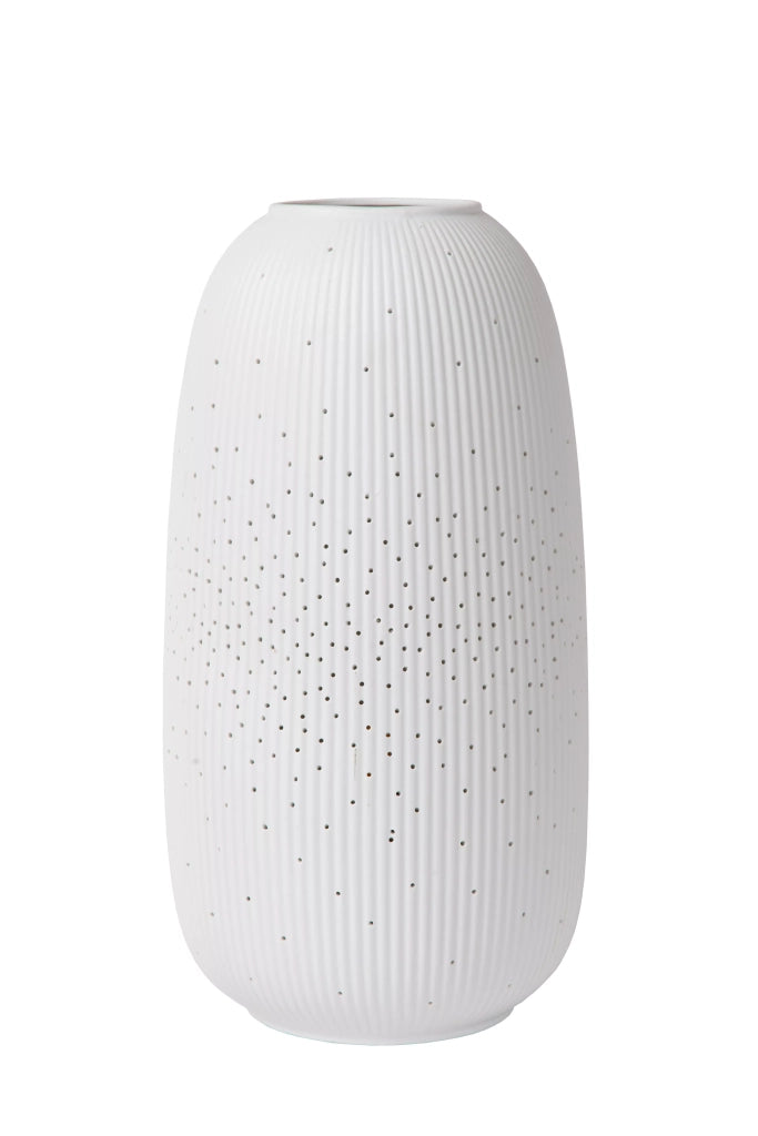 Lampada da tavolo in porcellana bianca 33 cm E14 Flores Lucide