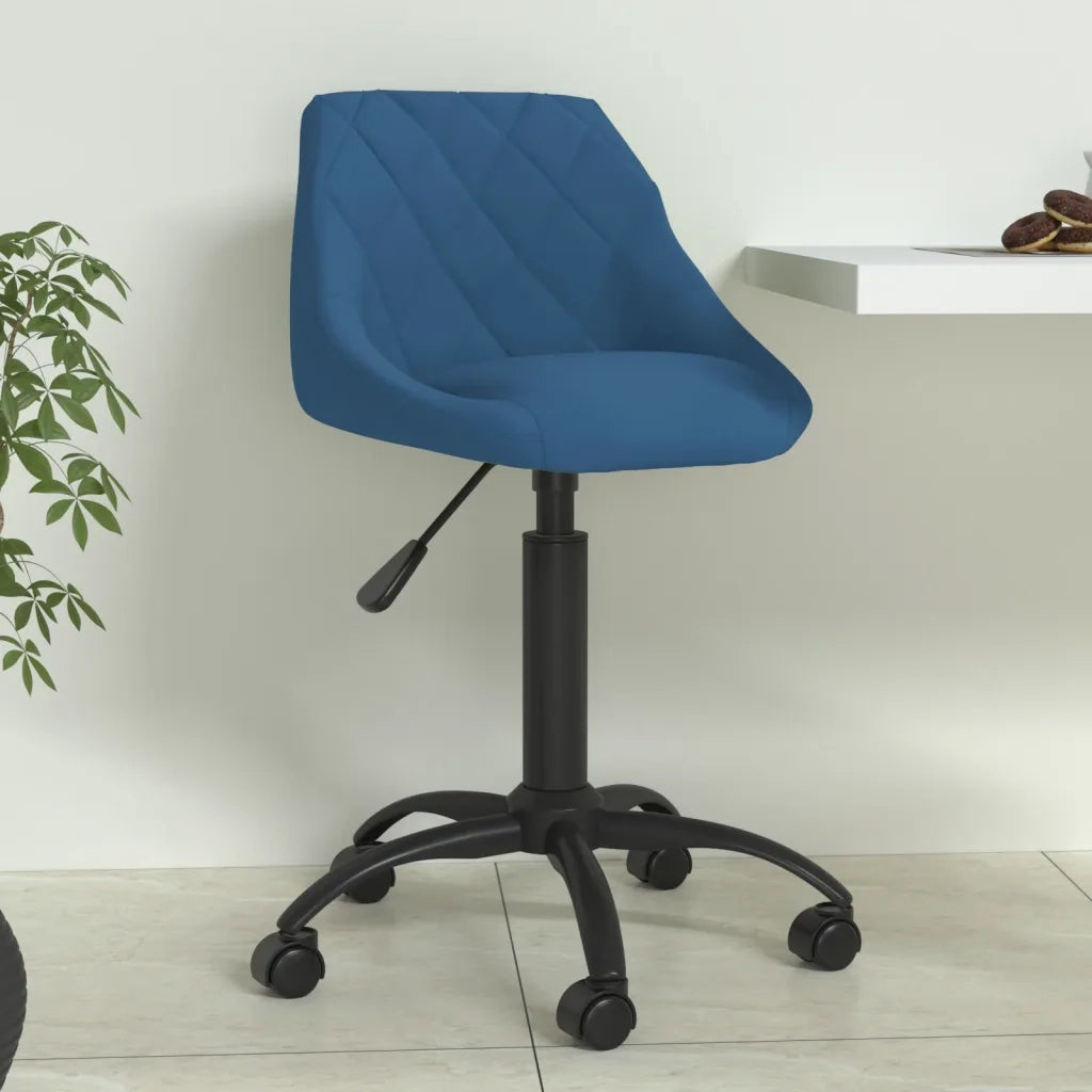 Sedia da Pranzo Blu in Velluto 335364