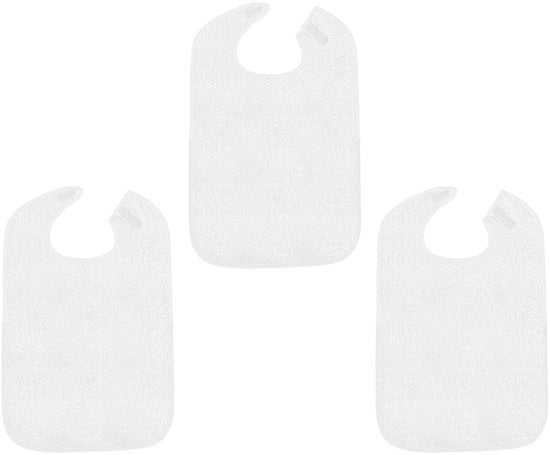 Set di 3 pannoloni in cotone per adulti, protezione per la biancheria, regolabile, grande, pannoloni per adulti e anziani, bianco