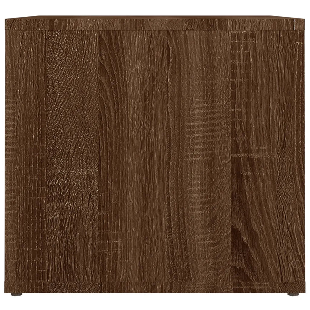 Comodino | Armadio da Notte | Mobiletto da notte Rovere Marrone 41x40x36 cm in Legno Multistrato