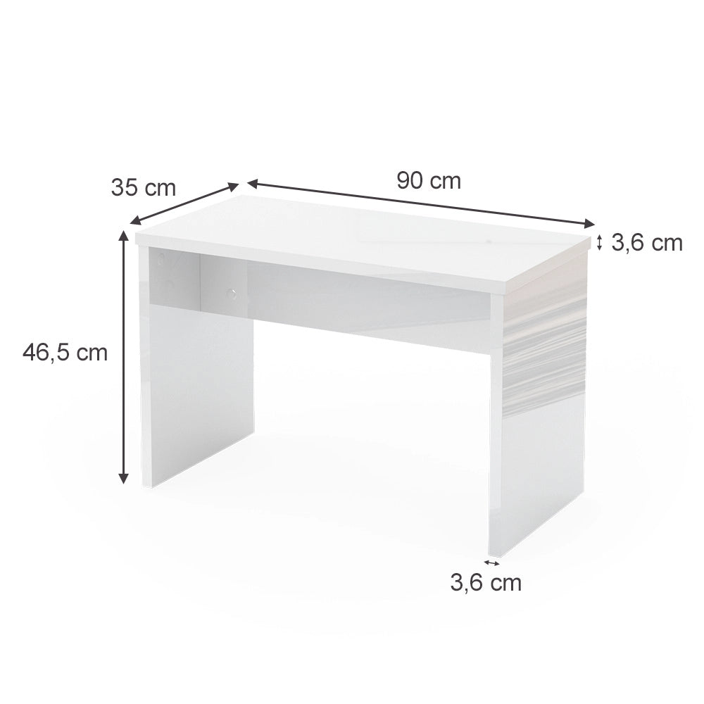 Vicco Panca Bianco 90 cm per tavolo da toeletta