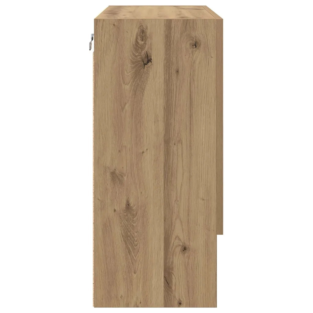 Armadietto a muro rovere artigianale 60 x 31 x 70 cm 879532