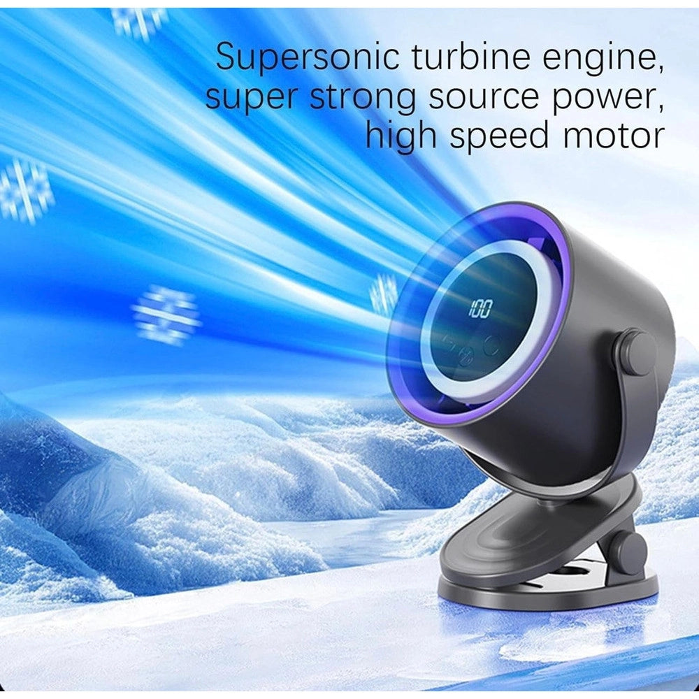 Trade Shop - Ventilatore Da Tavolo Usb Elettrico Raffreddamento Design Luce Notturna Camera Scrivania -