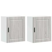 Pensili da Cucina | Mobile da Cucina 2 pz Porto Grigio Sonoma in Legno Multistrato
